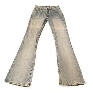 Vintage 90s Paris Blues Bootcut Jeans Size 3 100% Cotton Denim